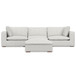 Jasmine - 3 Seater Sofa And Ottoman - Gray
