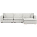 Jasmine - 3 Seater Sofa And Ottoman - Gray