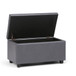 Cosmopolitan - Storage Ottoman - Stone Gray