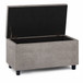 Cosmopolitan - Storage Ottoman - Distressed Gray Taupe