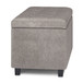 Cosmopolitan - Storage Ottoman - Distressed Gray Taupe