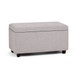 Cosmopolitan - Storage Ottoman - Cloud Gray