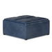 Avalon - Square Coffee Table Storage Ottoman - Denim Blue