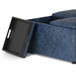 Avalon - Square Coffee Table Storage Ottoman - Denim Blue