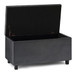 Cosmopolitan - Storage Ottoman - Distressed Black