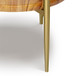 Wagner - Round Marble & Wood Side Table - White / Natural