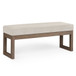 Milltown - Large Ottoman Bench - Platinum