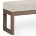 Milltown - Large Ottoman Bench - Platinum