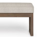 Milltown - Large Ottoman Bench - Platinum