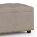 Hamilton - Lift Top Rectangular Storage Ottoman - Natural