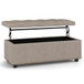Hamilton - Lift Top Rectangular Storage Ottoman - Natural