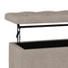 Hamilton - Lift Top Rectangular Storage Ottoman - Natural
