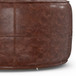 Connor - Round Coffee Table Pouf - Distressed Brown