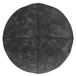 Connor - Round Pouf - Distressed Black