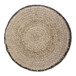 Larissa - Round Braided Pouf - Natural