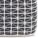 Noreen - Square Pouf - Slate Gray / White