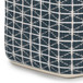 Noreen - Square Pouf - Dark Blue / White