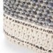 Grady - Square Pouf - Blue / Natural