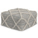 Cowan - Square Pouf - Gray / Natural