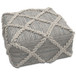 Cowan - Square Pouf - Gray / Natural