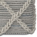 Cowan - Square Pouf - Gray / Natural