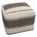 Grady - Square Pouf - Earth Tone Brown