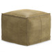 Sheffield - Square Pouf - Distressed Sandcastle