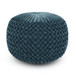 Renee - Round Pouf - Teal