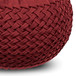 Grafton - Velvet Round Pouf - Maroon