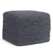 Fredrik - Square Pouf - Dark Blue