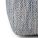 Nate - Square Pouf - Patterned Denim Melange