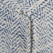 Nate - Square Pouf - Patterned Denim Melange