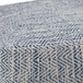 Nate - Square Pouf - Patterned Denim Melange