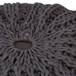 Shelby - Hand Knit Round Pouf - Slate Gray
