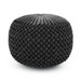 Renee - Round Pouf - Slate Gray
