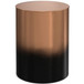 Curtis - Metal Cylinder Accent Table - Ombre Black / Copper