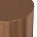 Curtis - Metal Cylinder Accent Table - Ombre Black / Copper