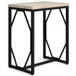 Selma - Metal And Wood Accent Table - White Wash
