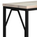 Selma - Metal And Wood Accent Table - White Wash