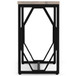 Selma - Metal And Wood Accent Table - White Wash