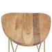 Patrice - Wood Accent Table - Natural / Gold