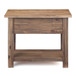 Monroe - Narrow Side Table - Rustic Natural Aged Brown