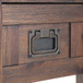 Monroe - Narrow Side Table - Distressed Charcoal Brown