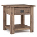 Monroe - End Table - Rustic Natural Aged Brown