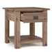 Monroe - End Table - Rustic Natural Aged Brown