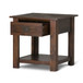 Monroe - End Table - Distressed Charcoal Brown
