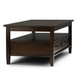 Warm Shaker - Coffee Table - Tobacco Brown