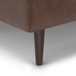 Shay - Mid Century Small Coffee Table Storage Ottoman - Distressed Chestnut Brown