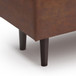 Shay - Mid Century Rectangular Storage Ottoman - Distressed Saddle Brown