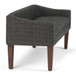 Parris - Upholstered Bench - Dark Gray